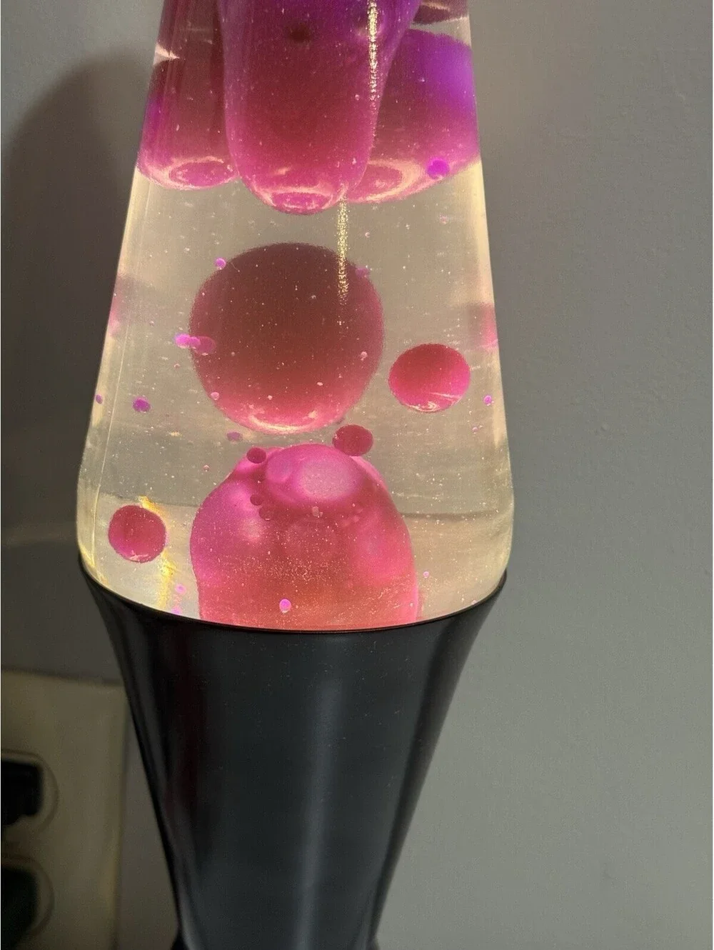 Vintage 1997 LAVA LITE Midnight 8409 Lava Lamp Purple Lava & Clear Liquid W Box